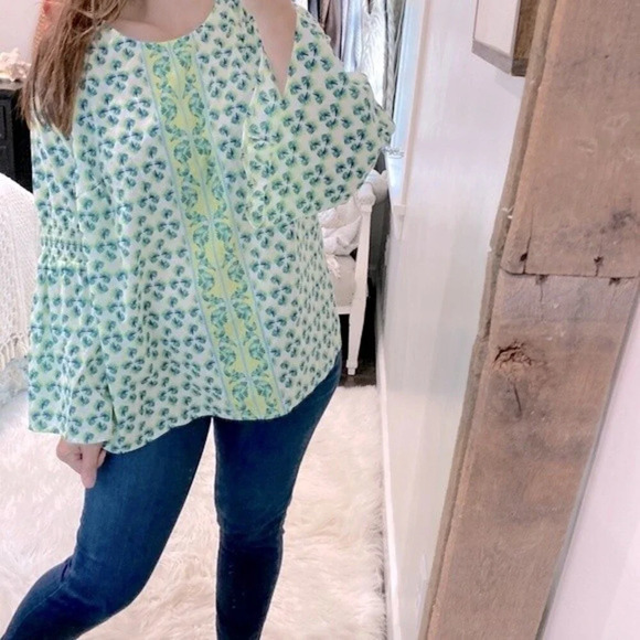 Crown & Ivy tropical top new with tags size 1X - Picture 1 of 6